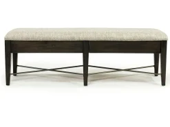 Mor Furniture Bay Creek Bench W/ Storage In Light Gray