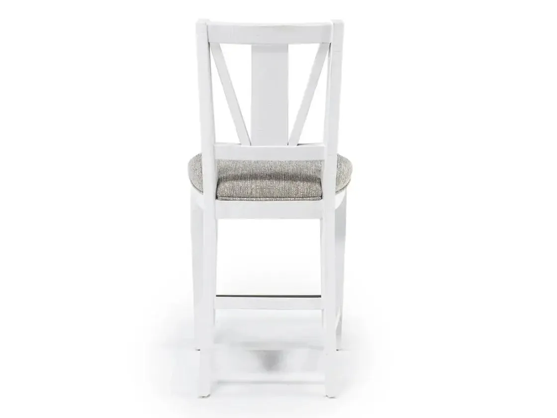 Mor Furniture Bay Creek Counter Height Stool In Graphite, V-Back
