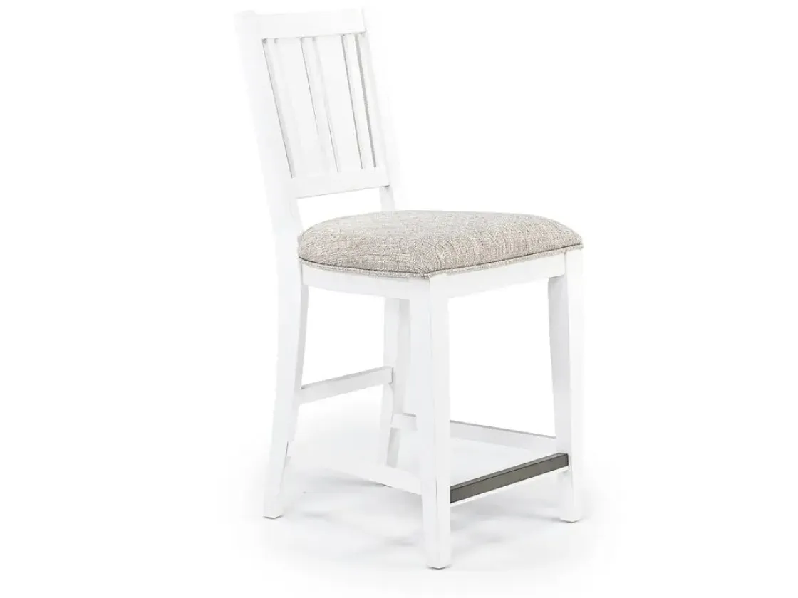 Mor Furniture Bay Creek Counter Height Stool In Graphite, V-Back