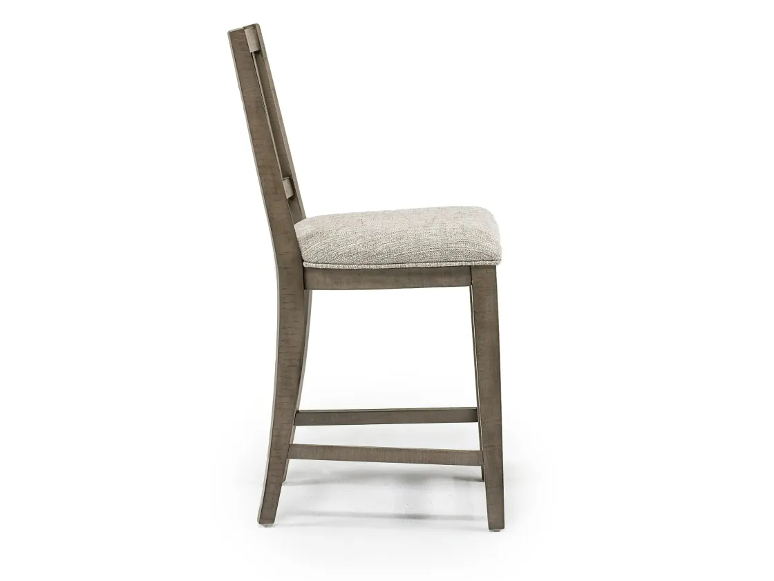 Mor Furniture Bay Creek Counter Height Stool In Graphite, V-Back