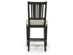 Mor Furniture Bay Creek Counter Height Stool In Graphite, V-Back