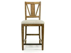 Mor Furniture Bay Creek Counter Height Stool In Graphite, V-Back