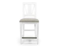 Mor Furniture Bay Creek Counter Height Stool In Graphite, V-Back