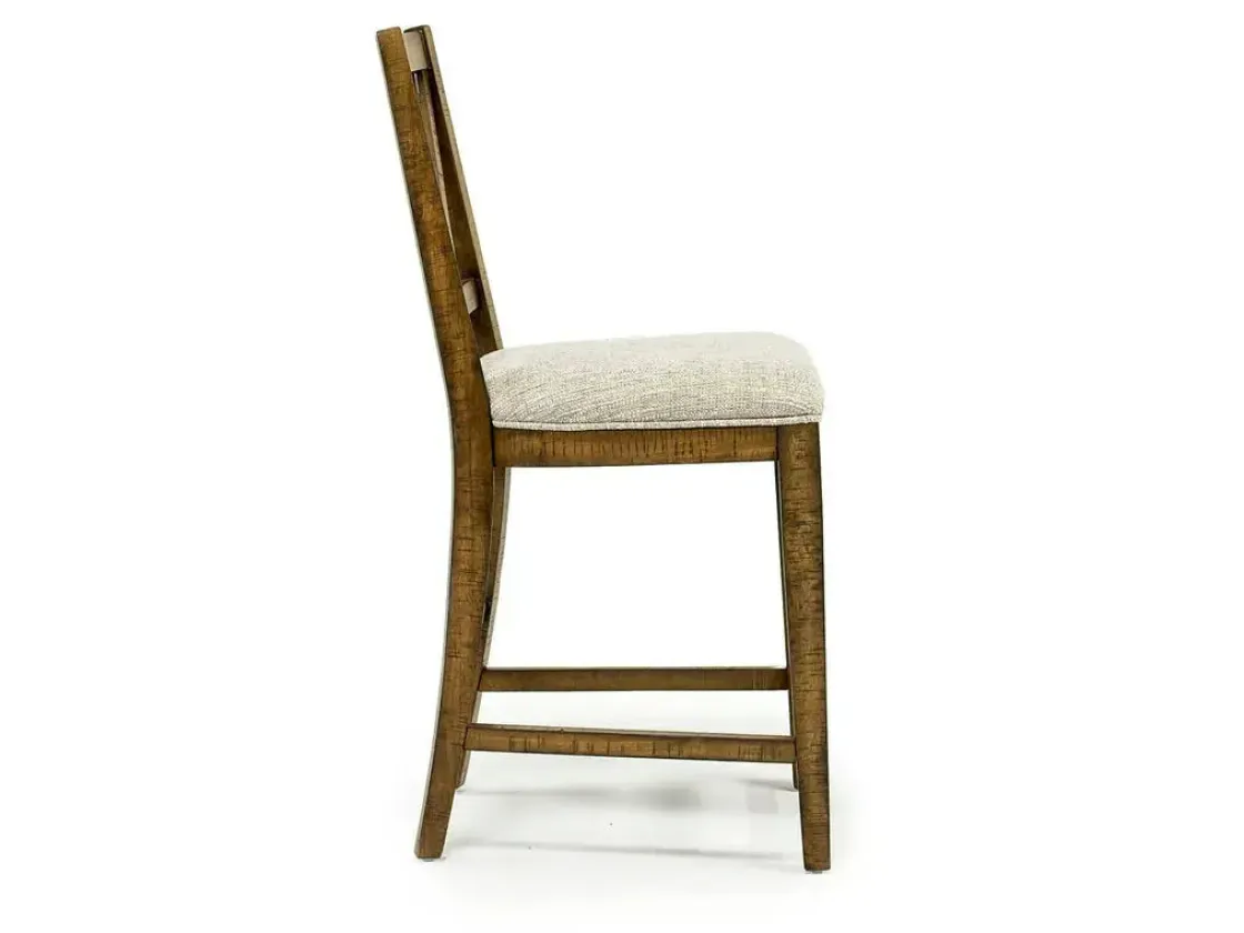 Mor Furniture Bay Creek Counter Height Stool In Graphite, V-Back