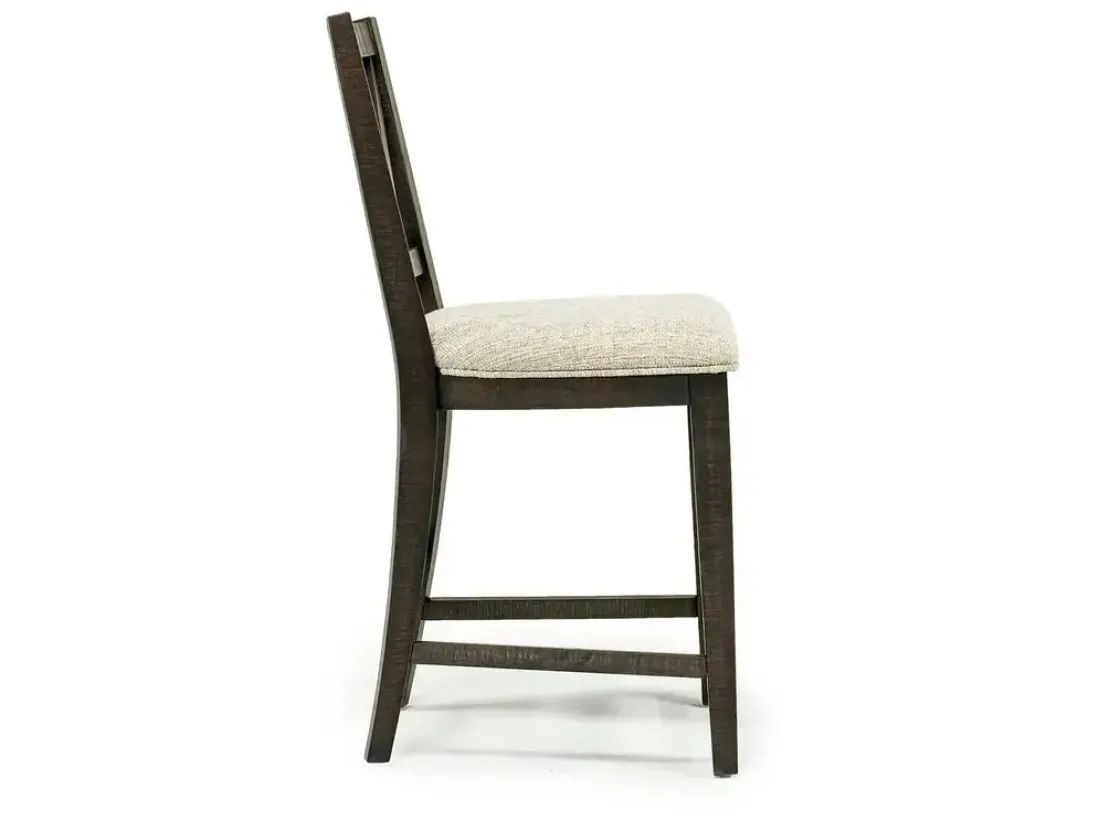 Mor Furniture Bay Creek Counter Height Stool In Graphite, V-Back