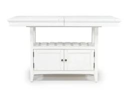 Mor Furniture Bay Creek Counter Height Extendable Dining Table In Light Gray