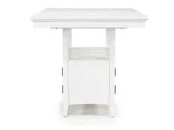 Mor Furniture Bay Creek Counter Height Extendable Dining Table In Light Gray