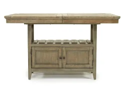 Mor Furniture Bay Creek Counter Height Extendable Dining Table & 4 Stools In Graphite