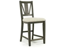 Mor Furniture Bay Creek Counter Height Extendable Dining Table & 4 Stools In Graphite