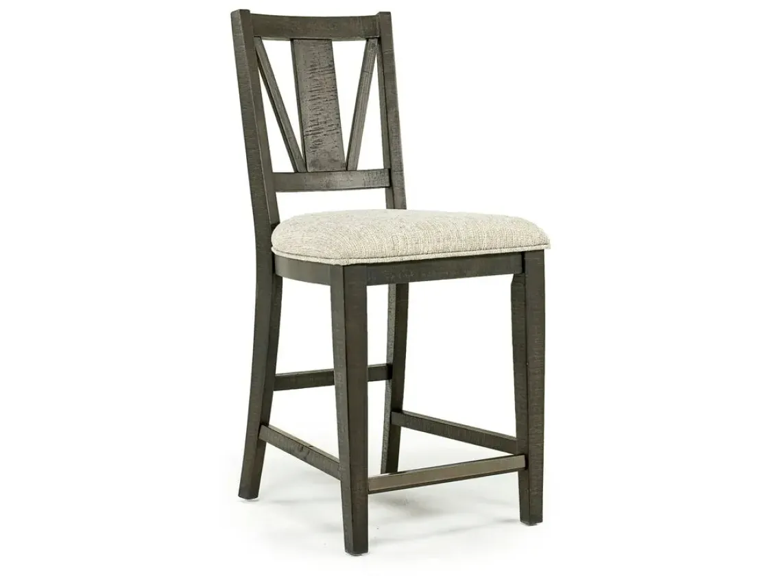 Mor Furniture Bay Creek Counter Height Extendable Dining Table & 4 Stools In Graphite