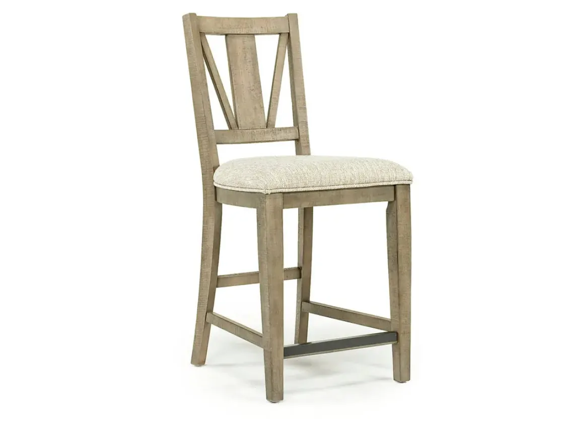 Mor Furniture Bay Creek Counter Height Extendable Dining Table & 4 Stools In Graphite