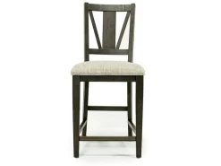 Mor Furniture Bay Creek Counter Height Extendable Dining Table & 4 Stools In Graphite