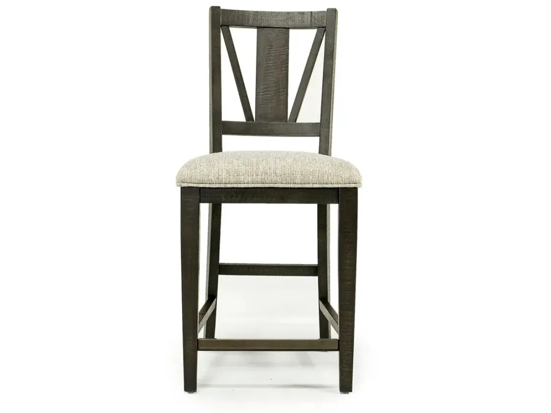 Mor Furniture Bay Creek Counter Height Extendable Dining Table & 4 Stools In Graphite