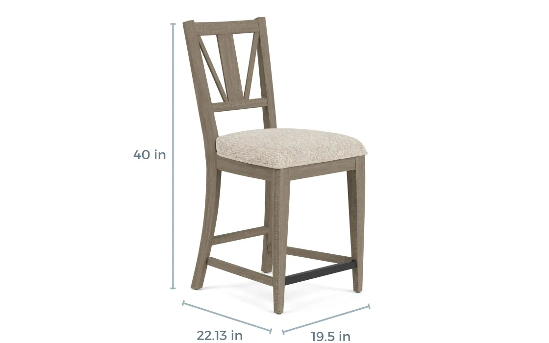 Mor Furniture Bay Creek Counter Height Extendable Dining Table & 4 Stools In Graphite