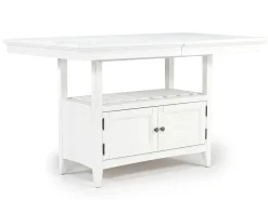 Mor Furniture Bay Creek Counter Height Extendable Dining Table & 4 Stools In Graphite