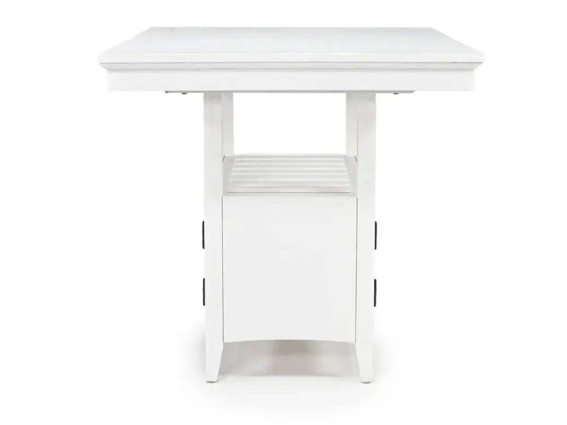 Mor Furniture Bay Creek Counter Height Extendable Dining Table & 4 Stools In Graphite
