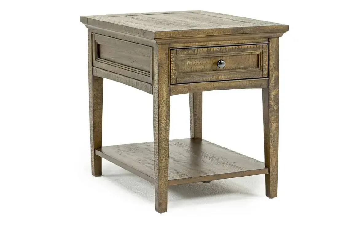 Mor Furniture Bay Creek End Table In Graphite, Rectangle