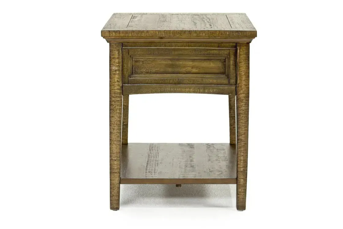 Mor Furniture Bay Creek End Table In Graphite, Rectangle