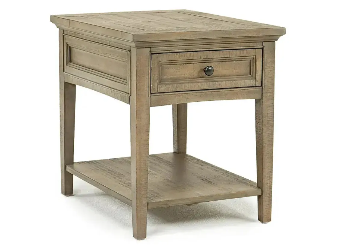 Mor Furniture Bay Creek End Table In Graphite, Rectangle
