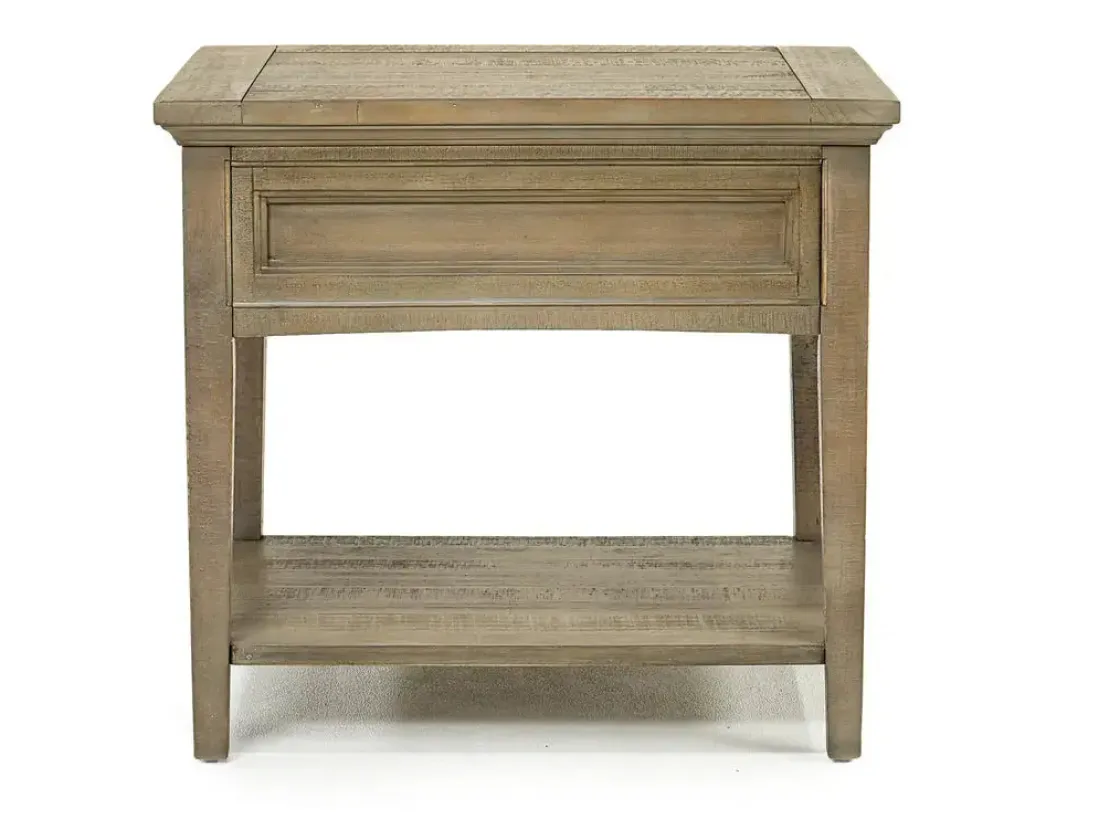 Mor Furniture Bay Creek End Table In Graphite, Rectangle