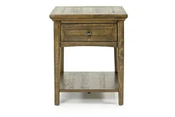Mor Furniture Bay Creek End Table In Graphite, Rectangle