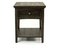Mor Furniture Bay Creek End Table In Graphite, Rectangle