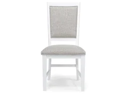 Mor Furniture Bay Creek Extendable Dining Table & 4 Upholstered V-Back Chairs In Toasted Nutmeg