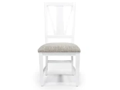 Mor Furniture Bay Creek Extendable Dining Table & 4 Upholstered V-Back Chairs In Toasted Nutmeg