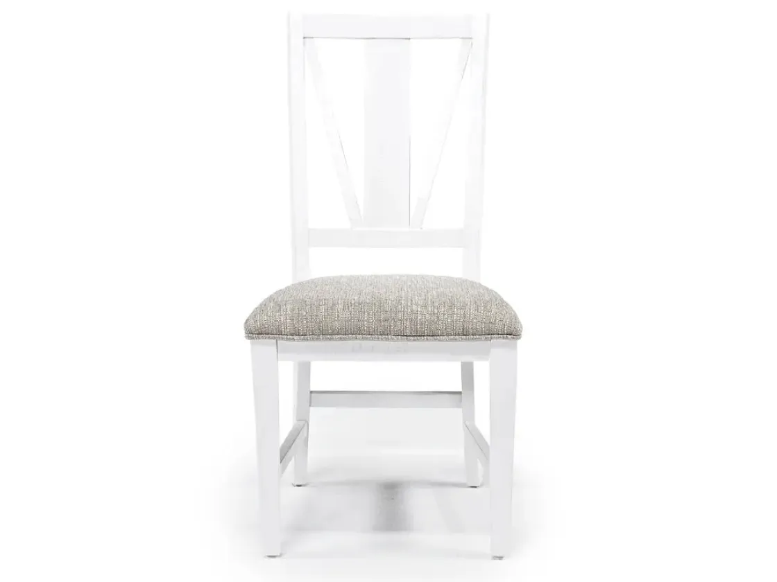 Mor Furniture Bay Creek Extendable Dining Table & 4 Upholstered V-Back Chairs In Toasted Nutmeg