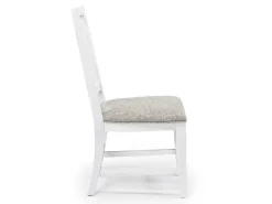 Mor Furniture Bay Creek Extendable Dining Table & 4 Upholstered V-Back Chairs In Toasted Nutmeg