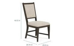 Mor Furniture Bay Creek Extendable Dining Table & 6 V-Back Chairs In Toasted Nutmeg