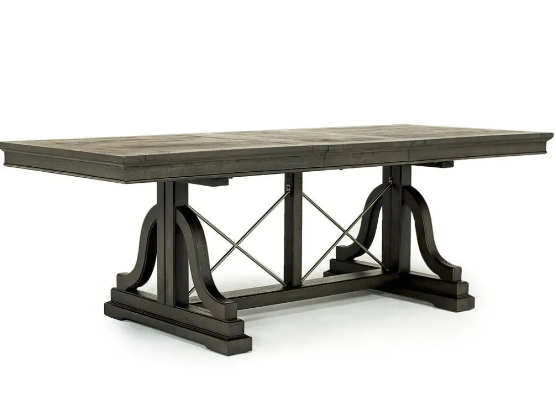 Mor Furniture Bay Creek Extendable Dining Table In Graphite