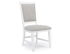 Mor Furniture Bay Creek Extendable Dining Table, 4 V-Back Chairs & High Back Bench In Graphite