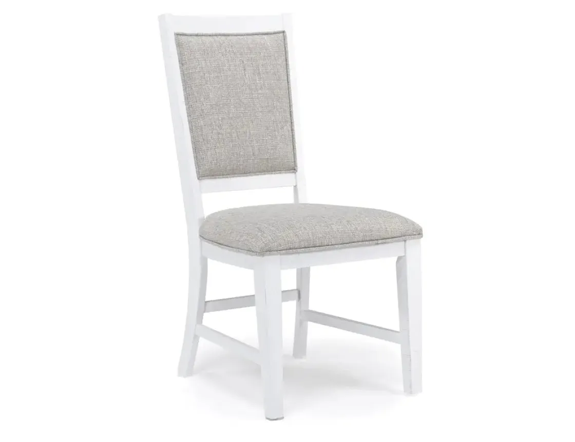Mor Furniture Bay Creek Extendable Dining Table, 4 V-Back Chairs & High Back Bench In Graphite