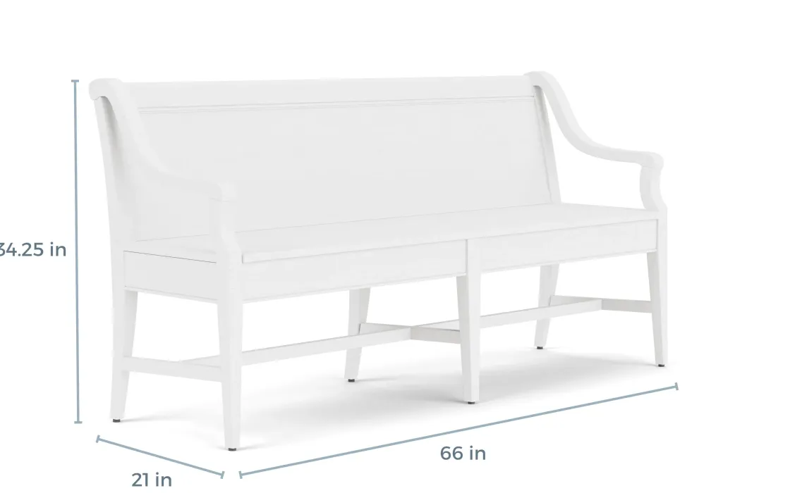 Mor Furniture Bay Creek Extendable Dining Table, 4 V-Back Chairs & High Back Bench In Graphite