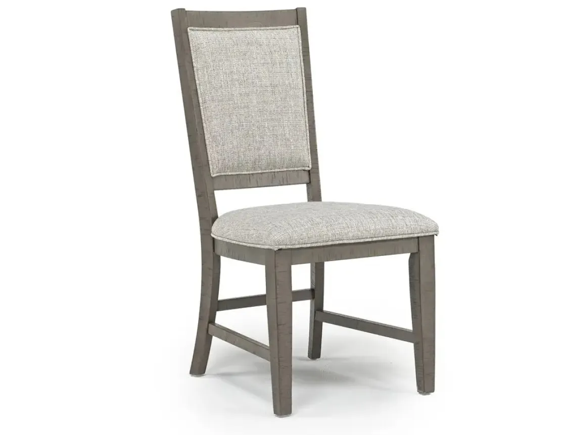 Mor Furniture Bay Creek Extendable Dining Table, 4 V-Back Chairs & High Back Bench In Graphite