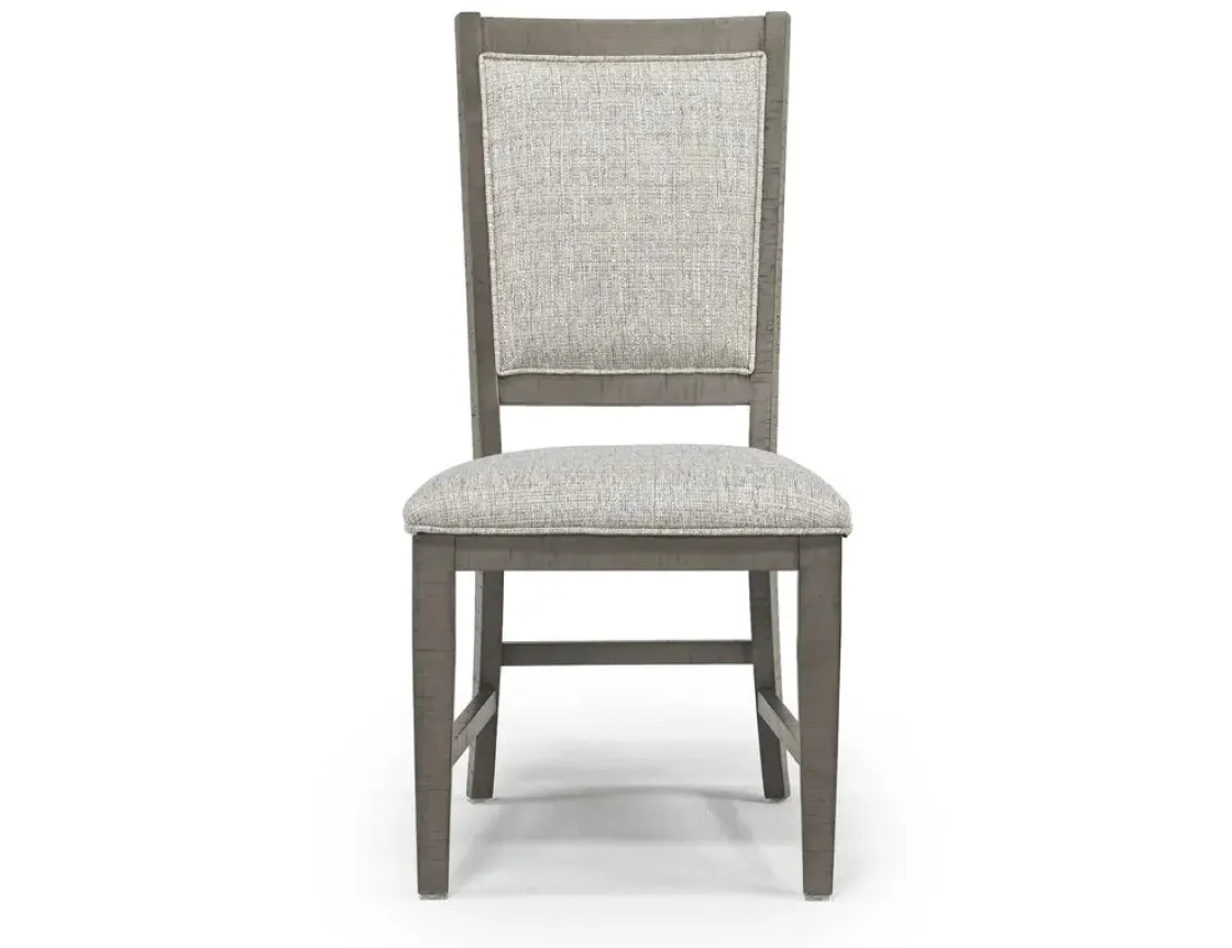 Mor Furniture Bay Creek Extendable Dining Table, 4 V-Back Chairs & High Back Bench In Graphite