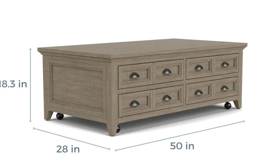 Mor Furniture Bay Creek Lift Top Coffee Table In Nutmeg