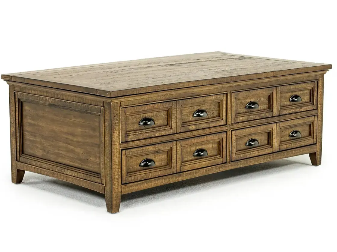 Mor Furniture Bay Creek Lift Top Coffee Table In Nutmeg