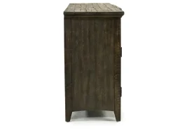 Mor Furniture Bay Creek Media Console In Nutmeg W/ Usb Charger, 70 Inch