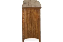 Mor Furniture Bay Creek Media Console In Nutmeg W/ Usb Charger, 70 Inch