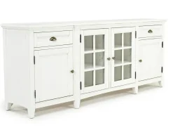 Mor Furniture Bay Creek Media Console In Nutmeg W/ Usb Charger, 70 Inch
