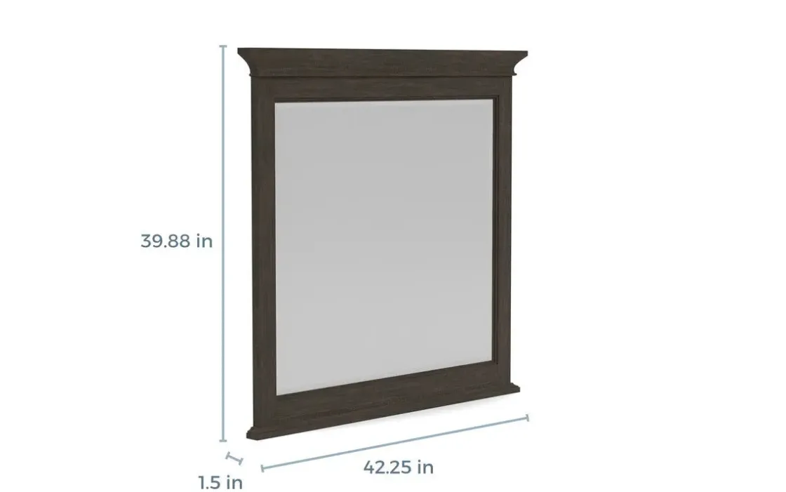 Mor Furniture Bay Creek Mirror In Light Gray