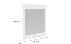 Mor Furniture Bay Creek Mirror In Light Gray