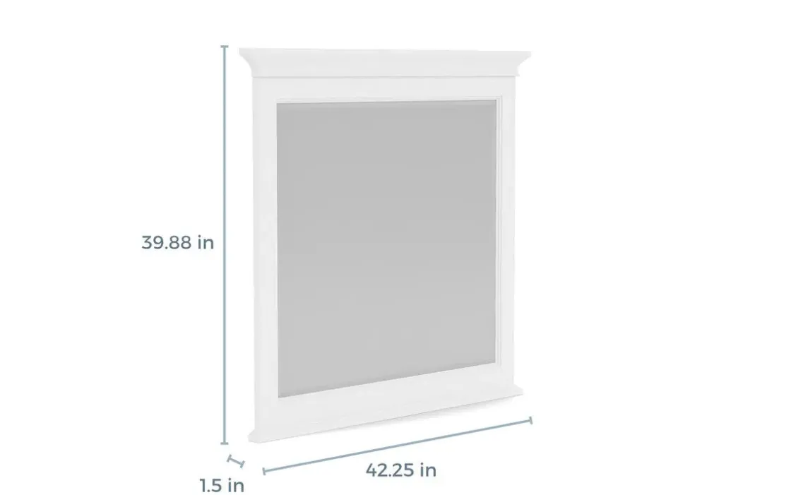 Mor Furniture Bay Creek Mirror In Light Gray