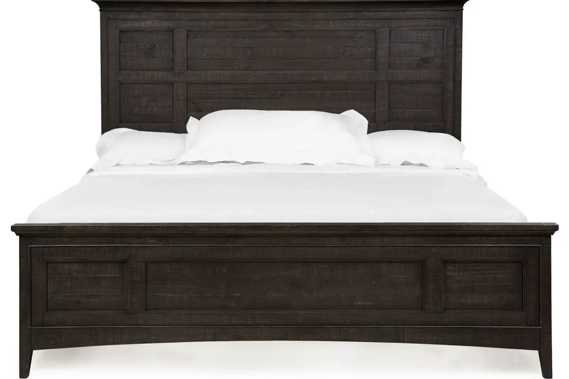 Mor Furniture Bay Creek Panel Bed In Light Gray, Queen