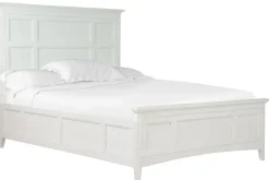Mor Furniture Bay Creek Panel Bed In Light Gray, Queen