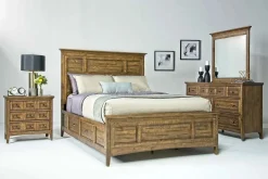 Mor Furniture Bay Creek Panel Bed In Light Gray, Queen