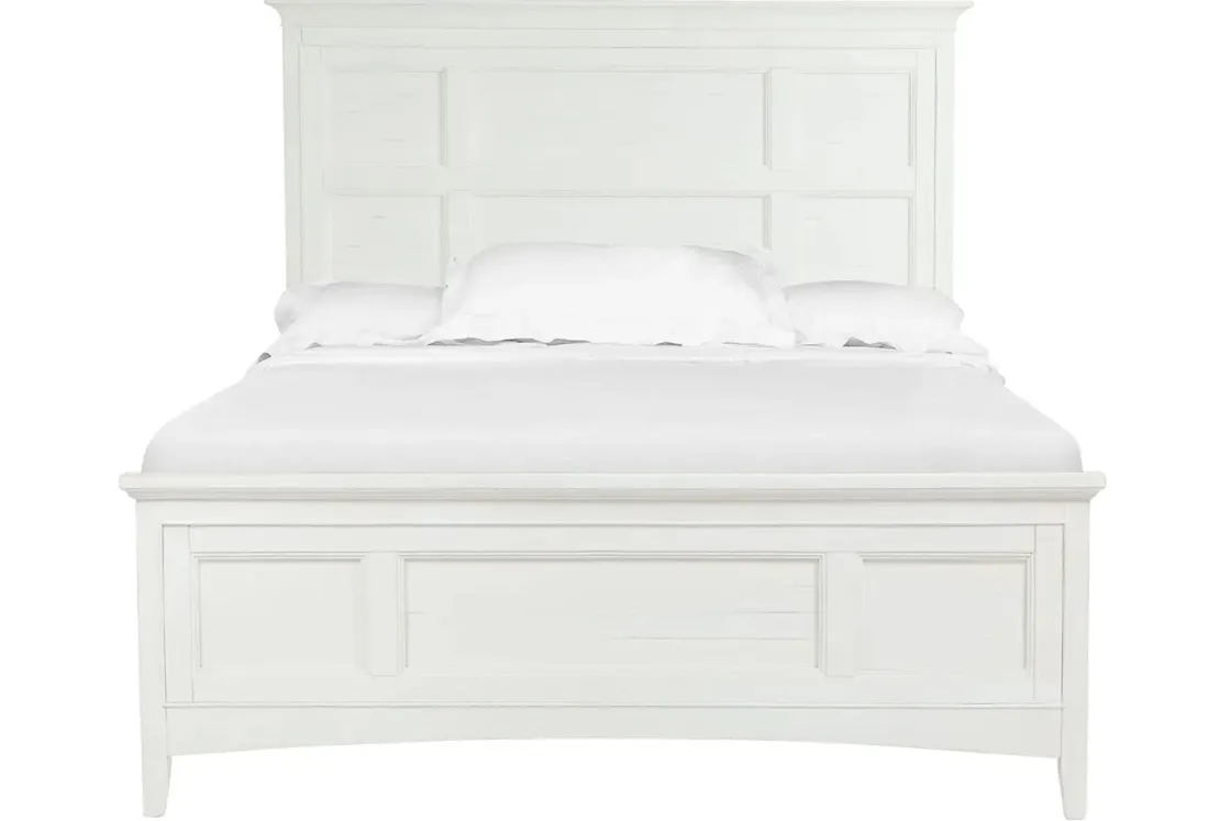 Mor Furniture Bay Creek Panel Bed In Light Gray, Queen