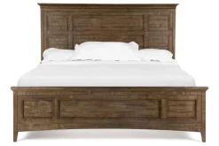 Mor Furniture Bay Creek Panel Bed In Light Gray, Queen